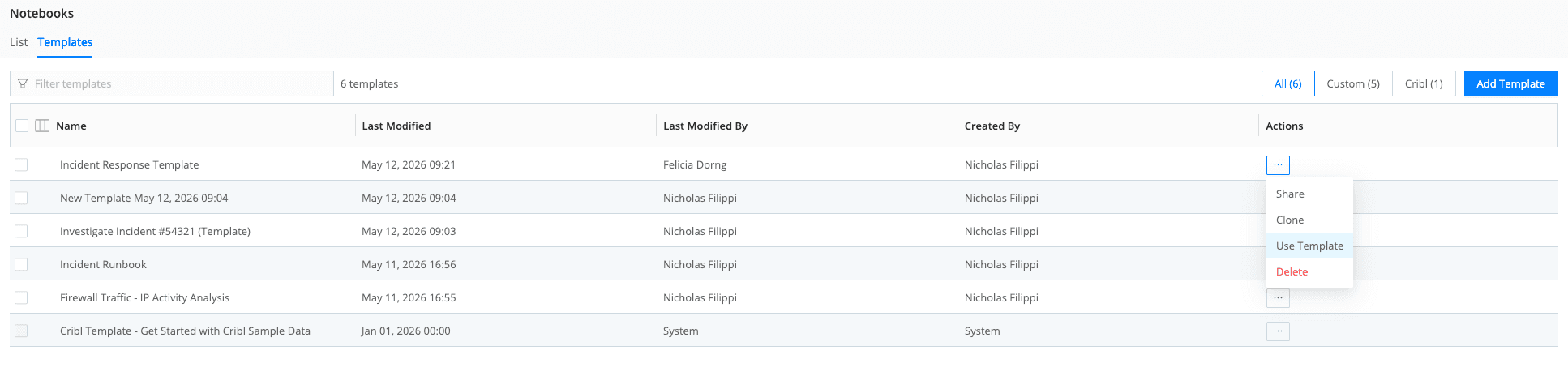 Jumpstart and standardize investigations with new Notebook templates in Cribl Search - img 1