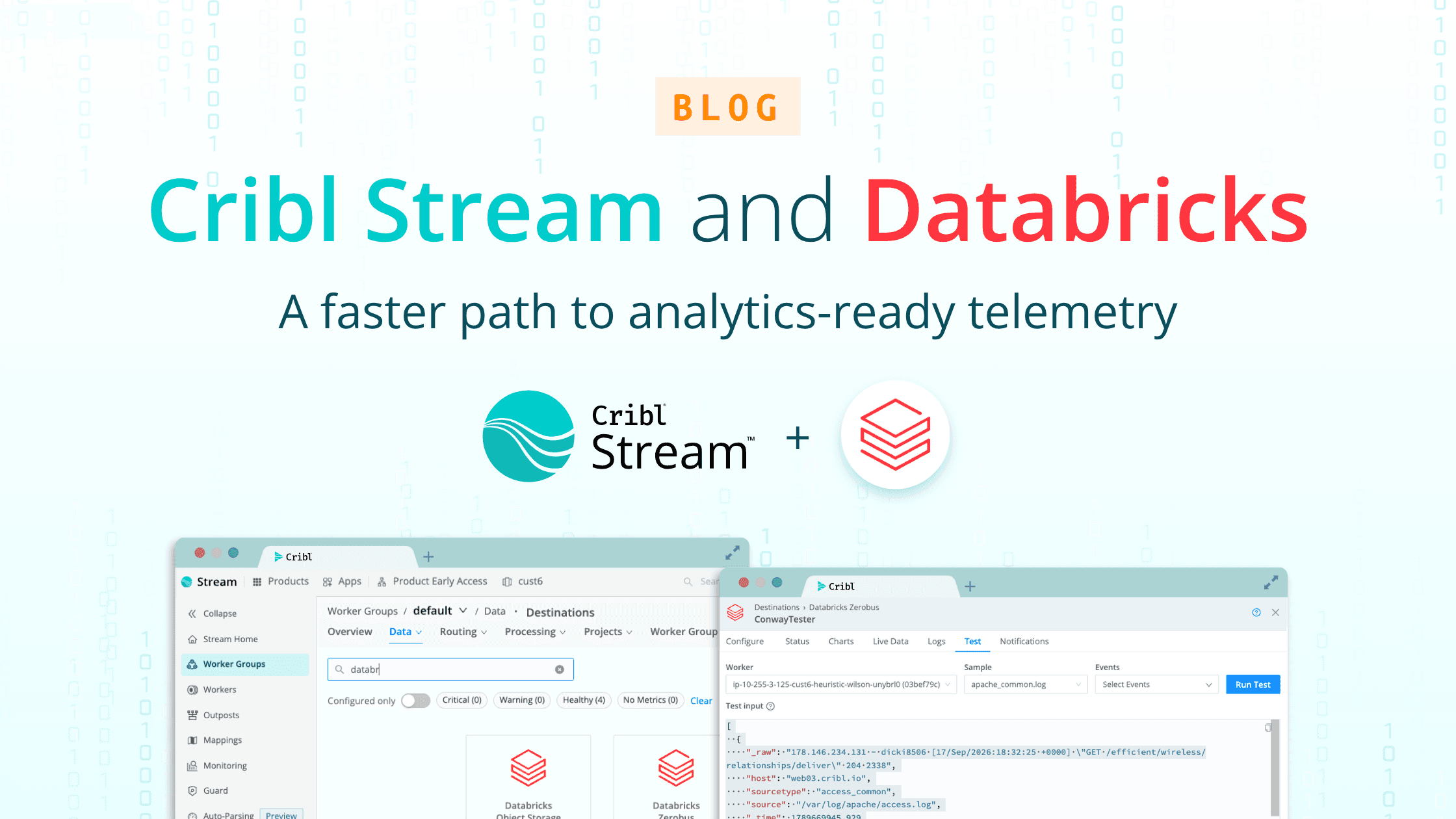Cribl Stream and Databricks: A faster path to analytics-ready telemetry - og image