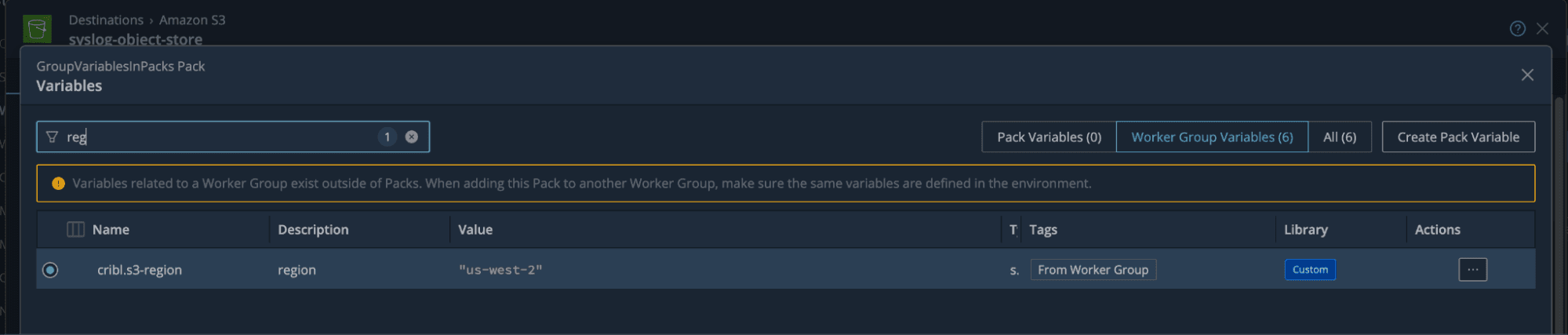 blog image 2: Get cleaner multi-environment configs with Group Variables for Cribl Packs