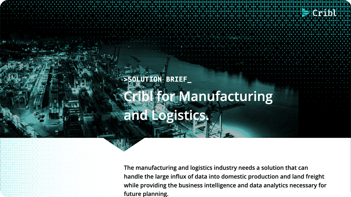 Manufacturing and Logistics Manufacturing and Logistics