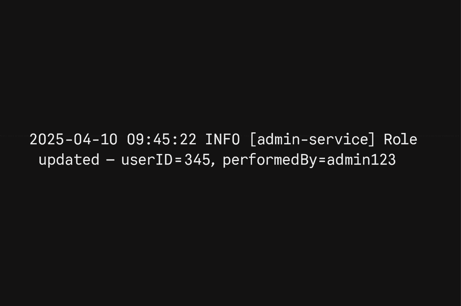Application Logging - Screen 4