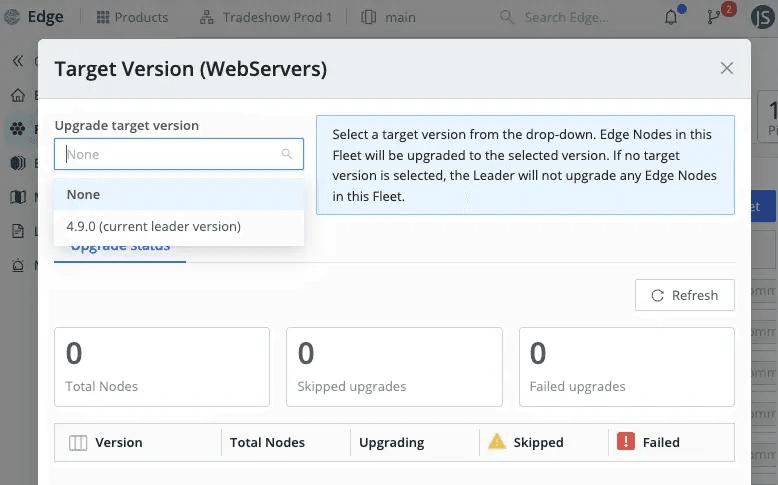 Target Version (WebServers)